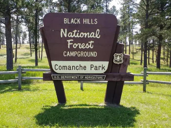 COMANCHE PARK campground in South Dakota
