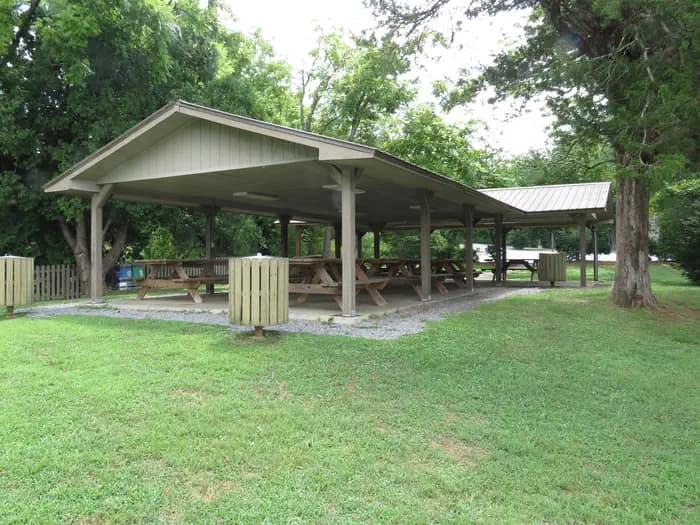 Dam Site Shelter campground in North Carolina