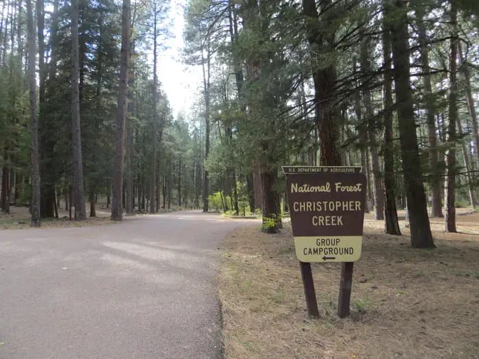 CHRISTOPHER CREEK campground in Arizona