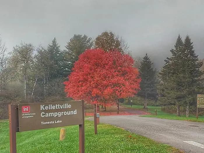 KELLETTVILLE RECREATION AREA (PA) campground in Pennsylvania