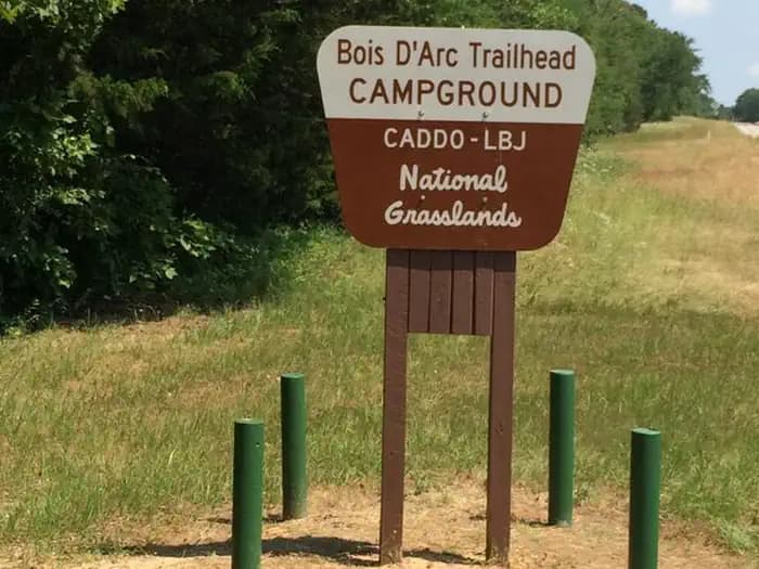 Bois D' Arc campground in Texas