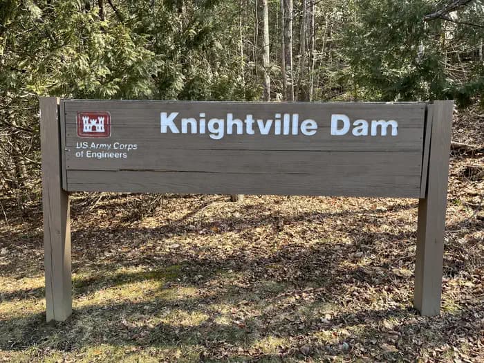 Knightville Dam Campground in Massachusetts