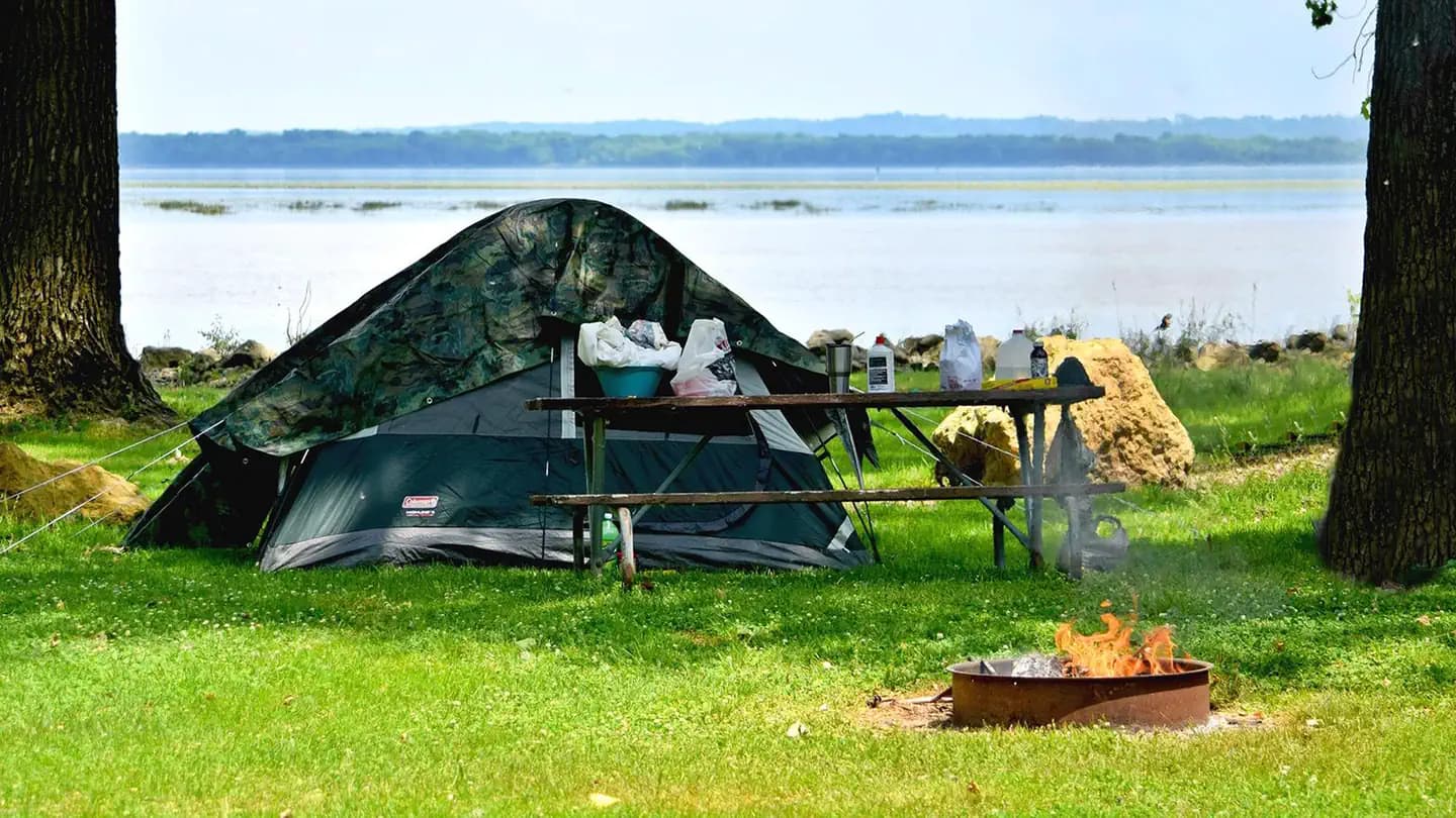 Bulger's Hollow Recreation Area campground in Illinois