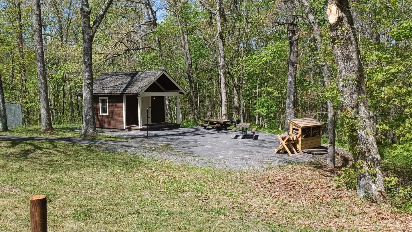 Hopkins Mountain Fireman's Cabin campground in West Virginia