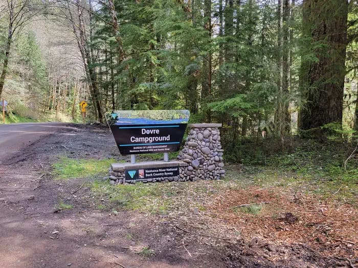 Dovre Recreation Site campground in Oregon