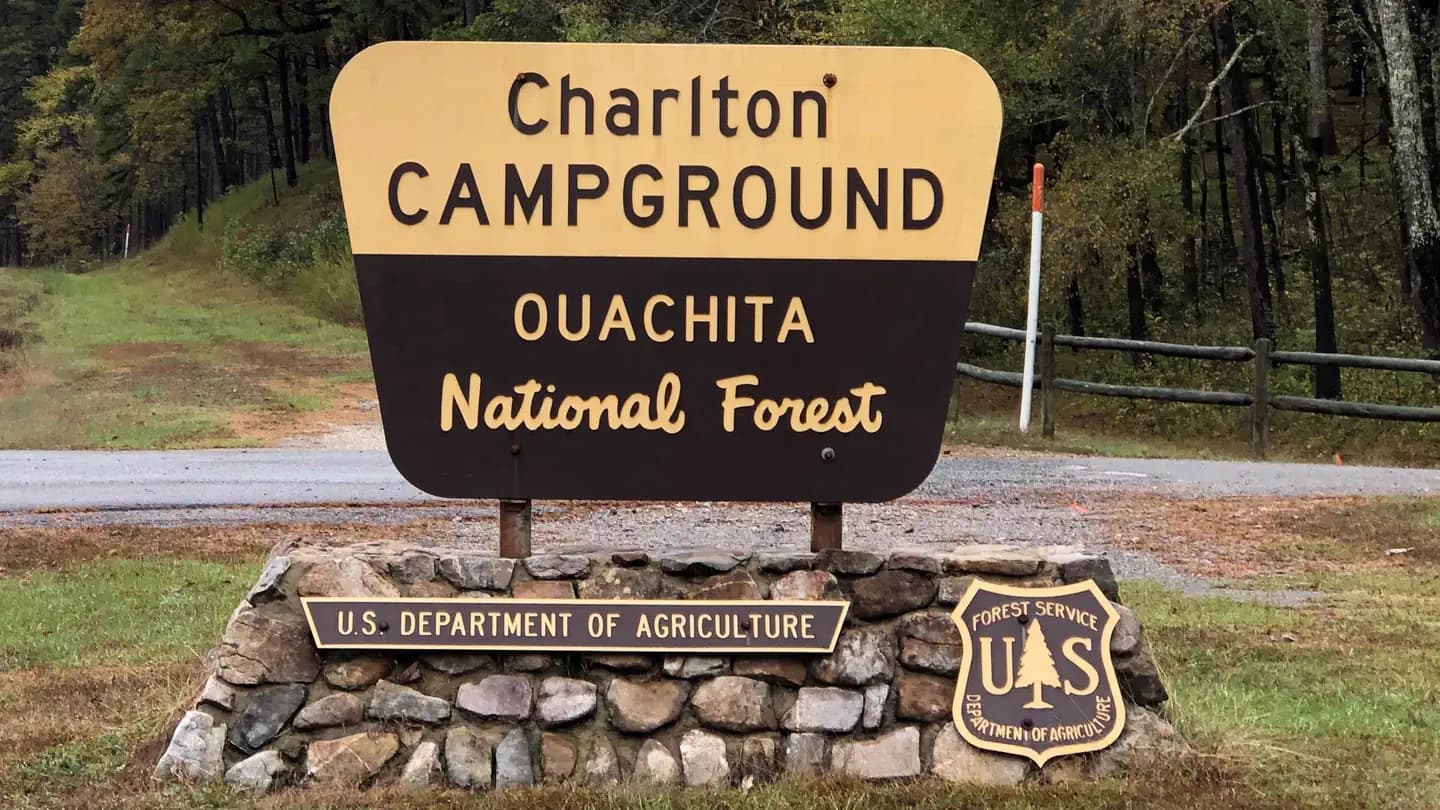 Charlton Recreation Area campground in Arkansas
