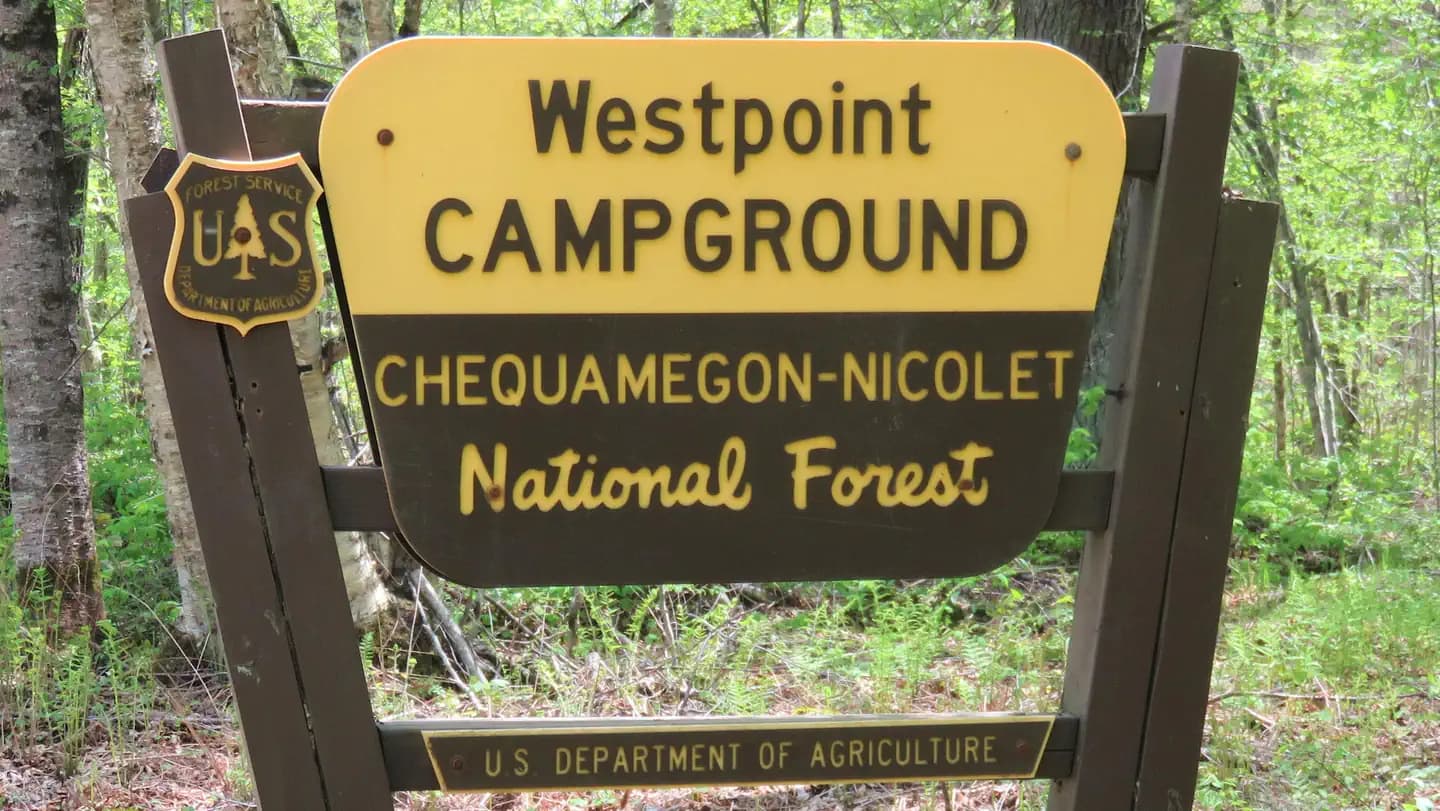 West Point Recreation Area campground in US