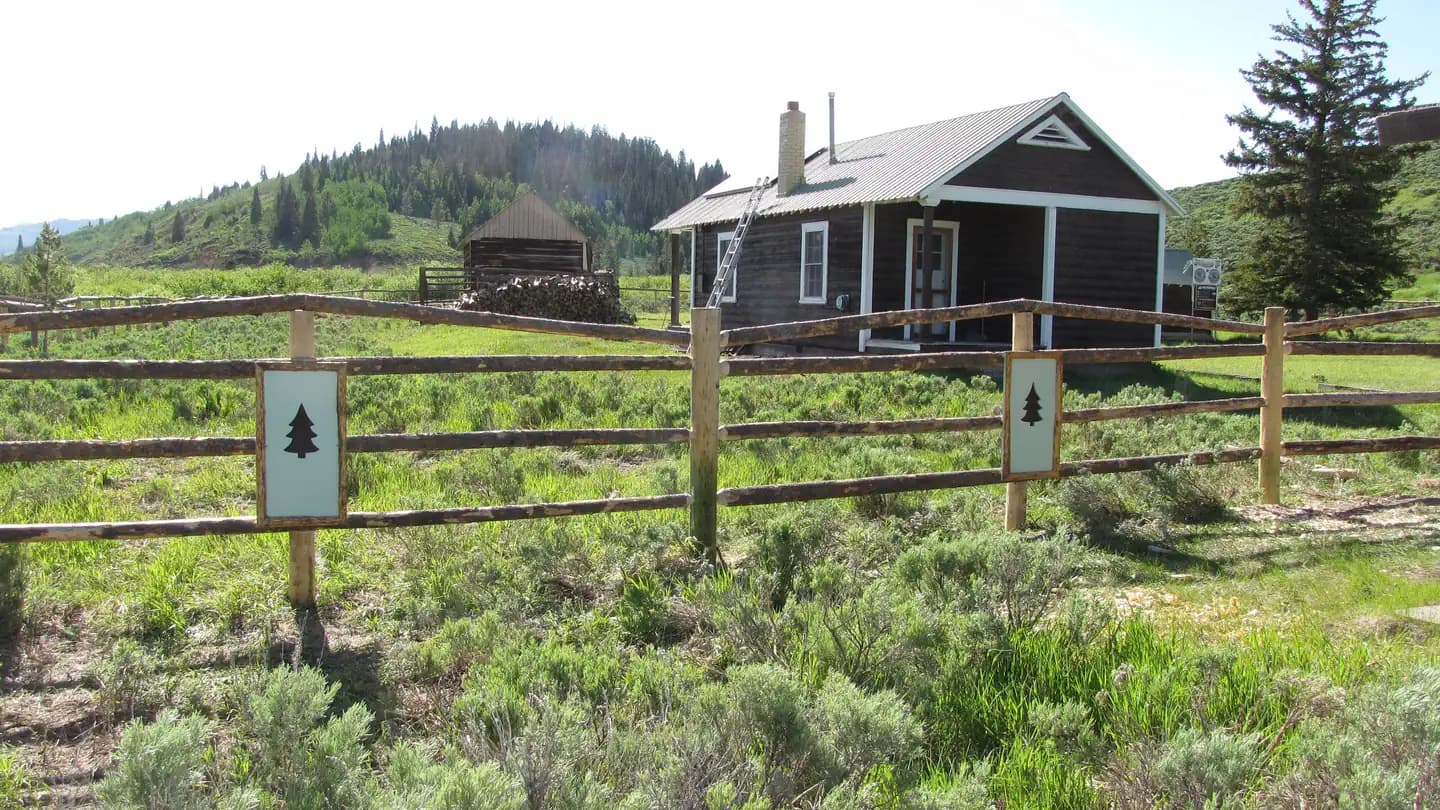 Sherman Guard Station and Bunkhouse campground in Wyoming