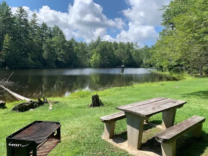 Cliffside Lake Shelters in North Carolina