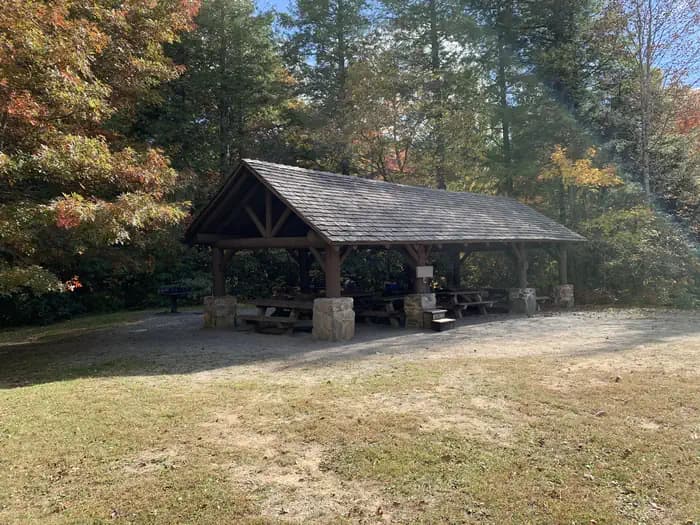 PINK BEDS PICNIC SHELTER campground in North Carolina