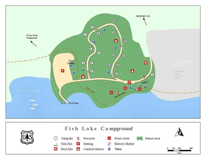 Fish Lake Campground - Rogue River in Oregon