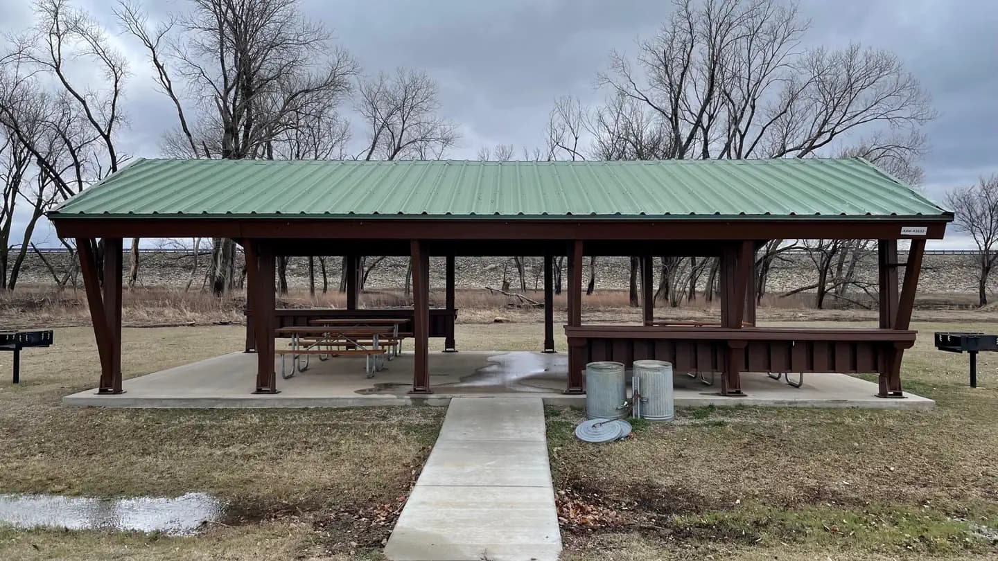Sandy Beach Picnic Shelter in Oklahoma