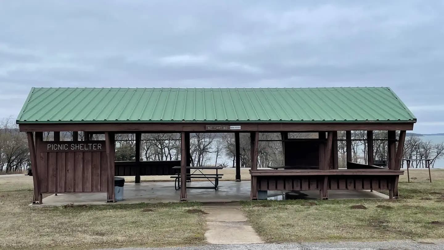 Pioneer Cove Picnic Shelter in Oklahoma