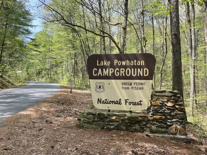 LAKE POWHATAN campground in North Carolina