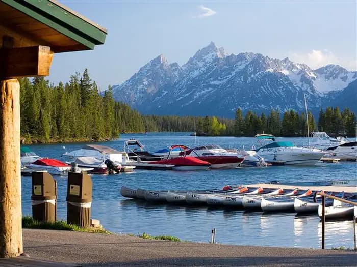 Colter Bay Marina End Ties campground in US