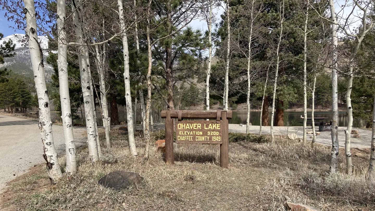OHAVER LAKE campground in Colorado