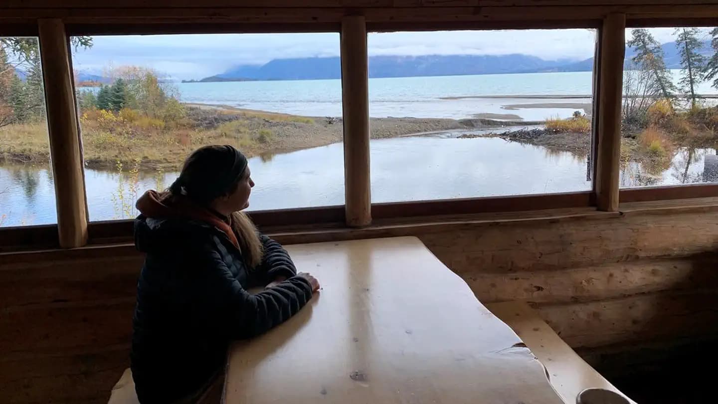 Priest Rock Cabin campground in Alaska