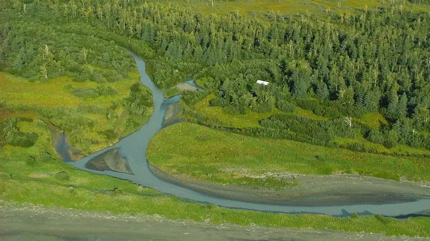 Esker Stream Cabin campground in Alaska