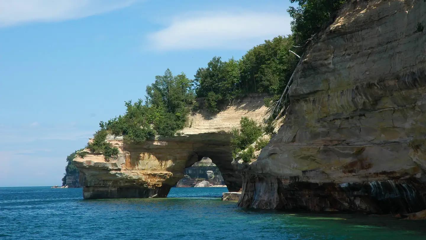 Pictured Rocks National Lakeshore Backcountry Camping Permit Campground in Michigan