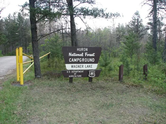 Wagner Lake (MI) campground in Michigan