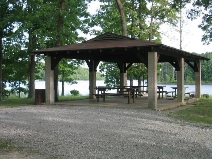 Devils Kitchen Group Pavilion Campground in Illinois