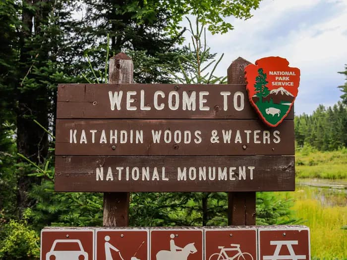 Katahdin Woods and Waters National Monument Camping and Huts campground in Maine