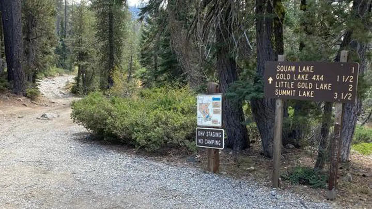 Gold Lake 4 X 4 Campground in California