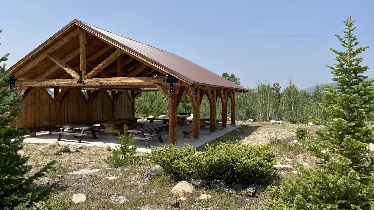 Brush Creek Pavilion Campground in Wyoming