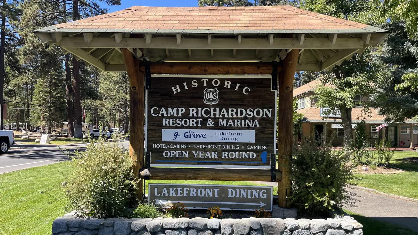 Badgers Den at Camp Richardson Resort campground in California