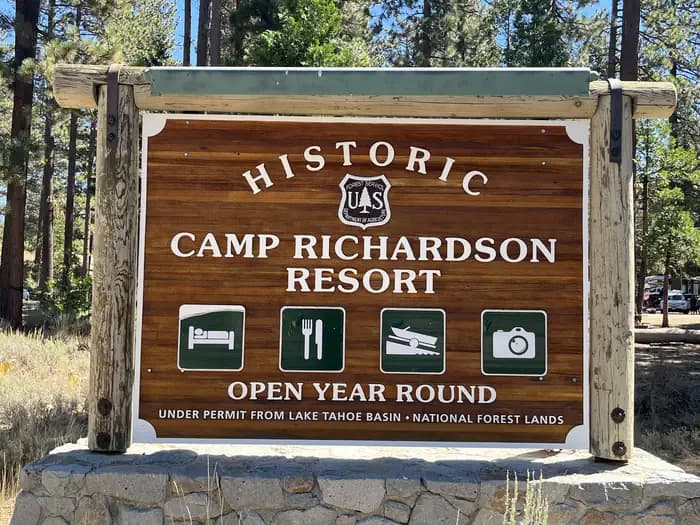 RV Village Campground at Camp Richardson Resort campground in California