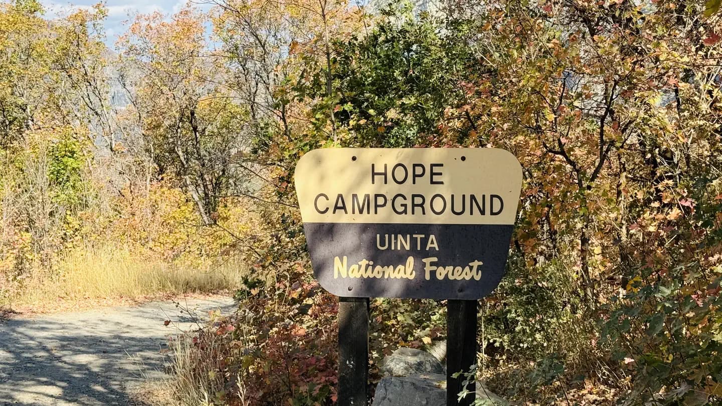 HOPE campground in Utah