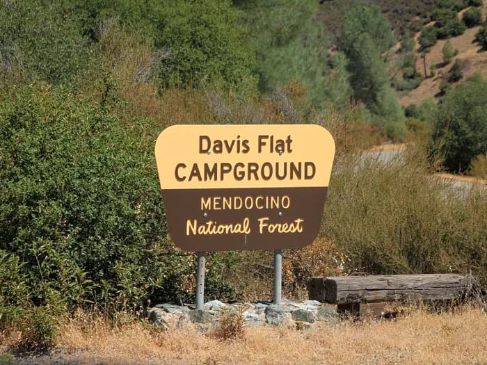 Davis Flat campground in California