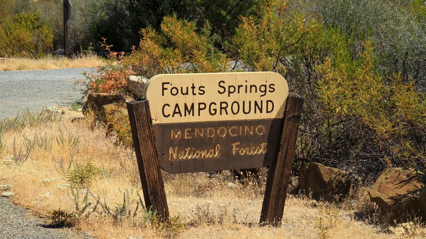 Fouts campground in California