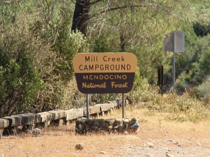 Mill Creek - Mendocino National Forest campground in California