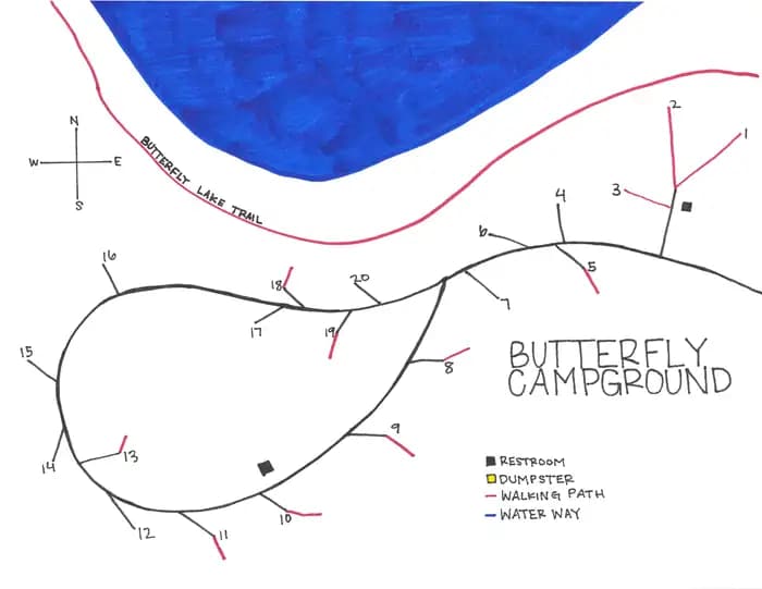 Butterfly Campground in Utah