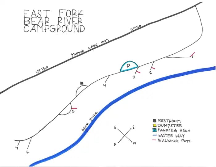 East Fork Bear River Campground (Uinta-Wasatch-Cache National Forest, Ut) in Utah