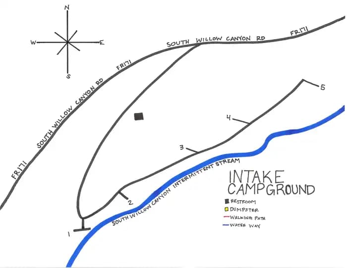 Intake Campground in Utah