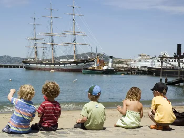 Aquatic Park Cove, Black Point Overnight Anchoring, Sailing Vessels only (auxiliary engine Ok) Campground in California