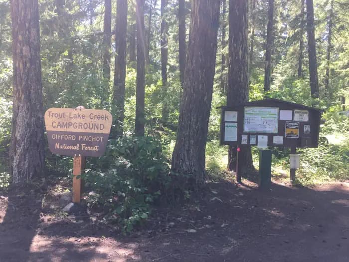 Trout Lake Creek Cg (Wa) Gifford Pinchot NF Campground in Washington