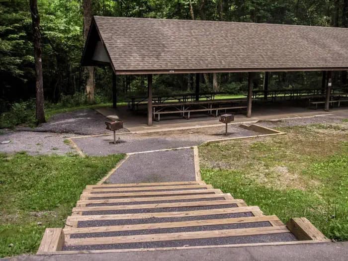 COSBY PICNIC PAVILION campground in Tennessee