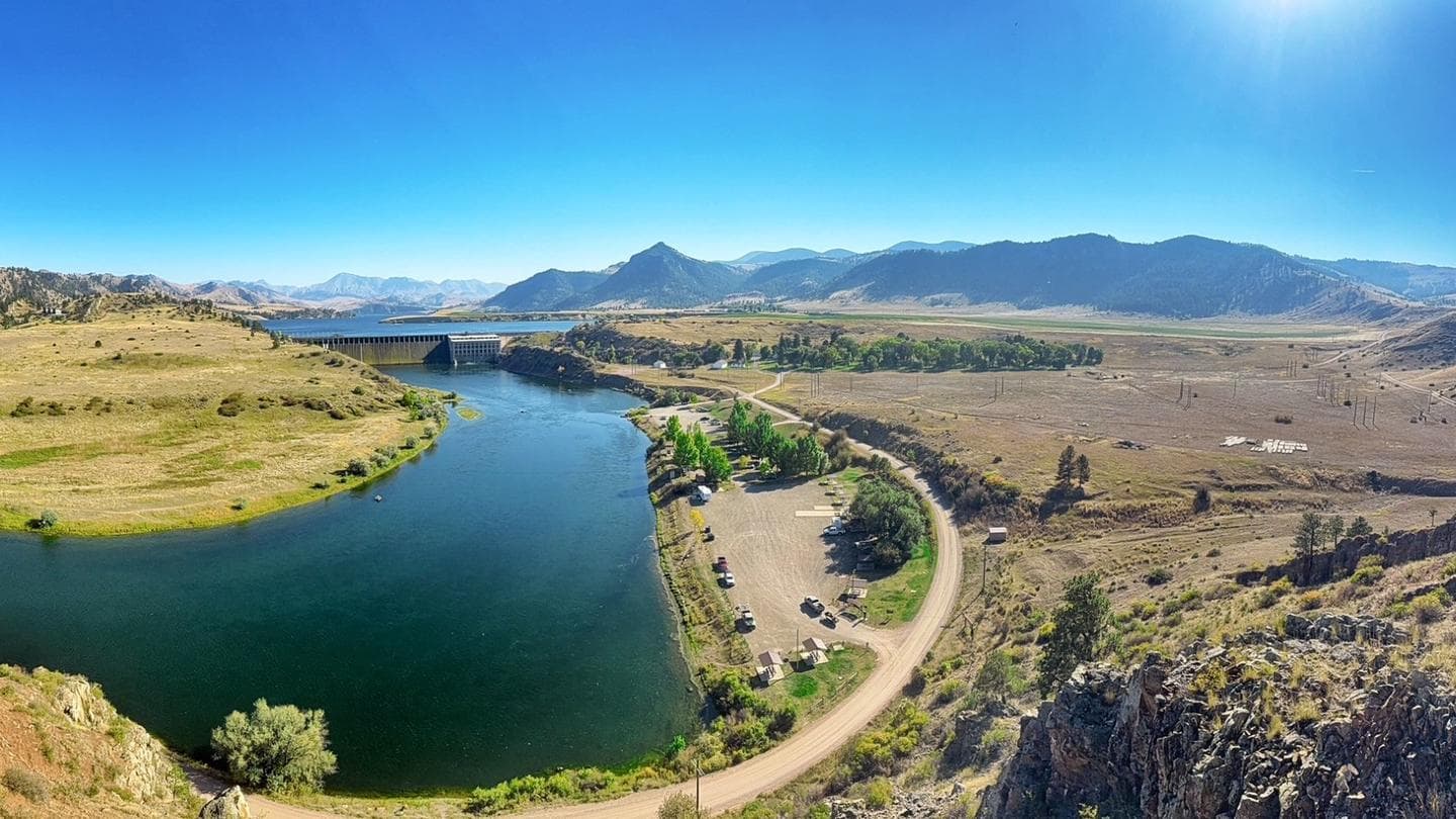 Holter Dam Campground in Montana