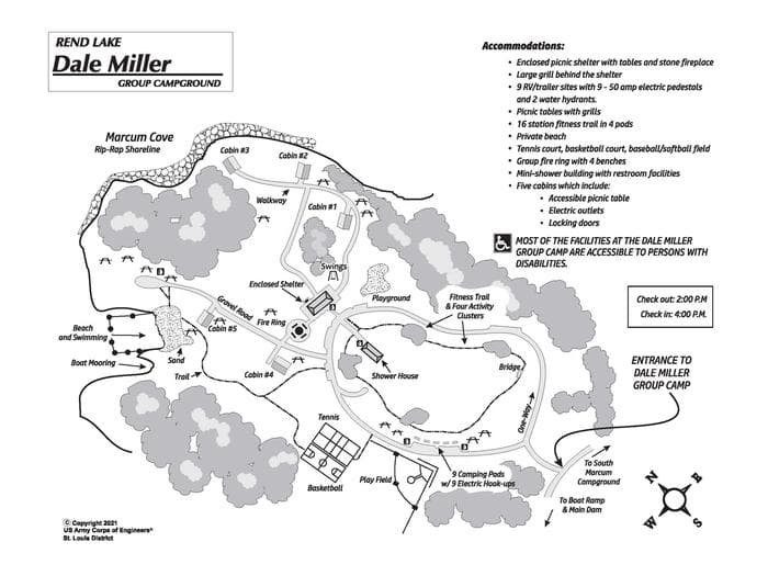 DALE MILLER YOUTH campground in Illinois