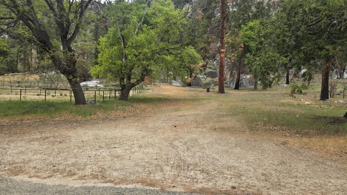 Cedar Grove Stock Campsite in California
