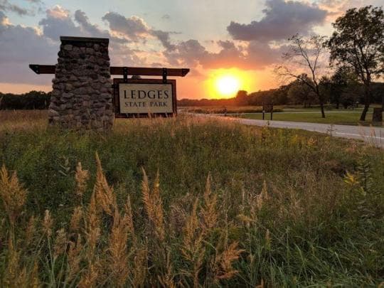Ledges State Park Campground in Iowa