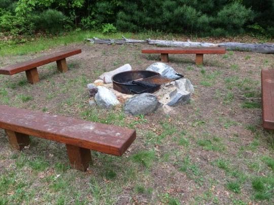 Loraine Campground at Harold Parker State Forest in Massachusetts