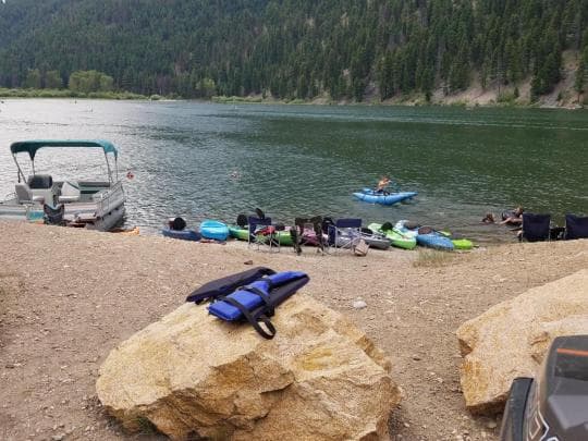 Painted Rocks State Park Campground in Montana