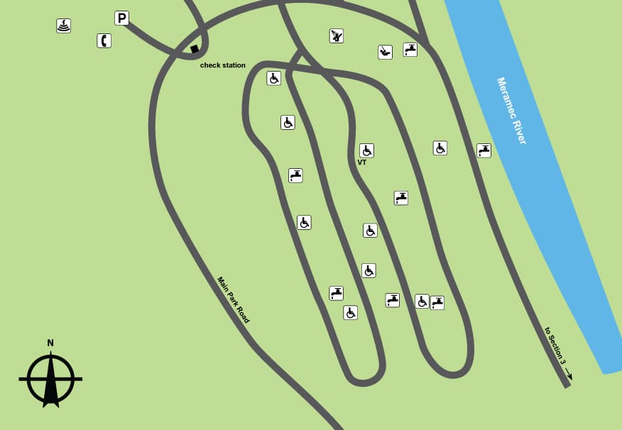 Meramec State Park Section 2 Campground in Missouri