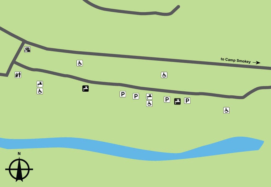 Roaring River State Park Campground 3 (sites 155-186) in Missouri