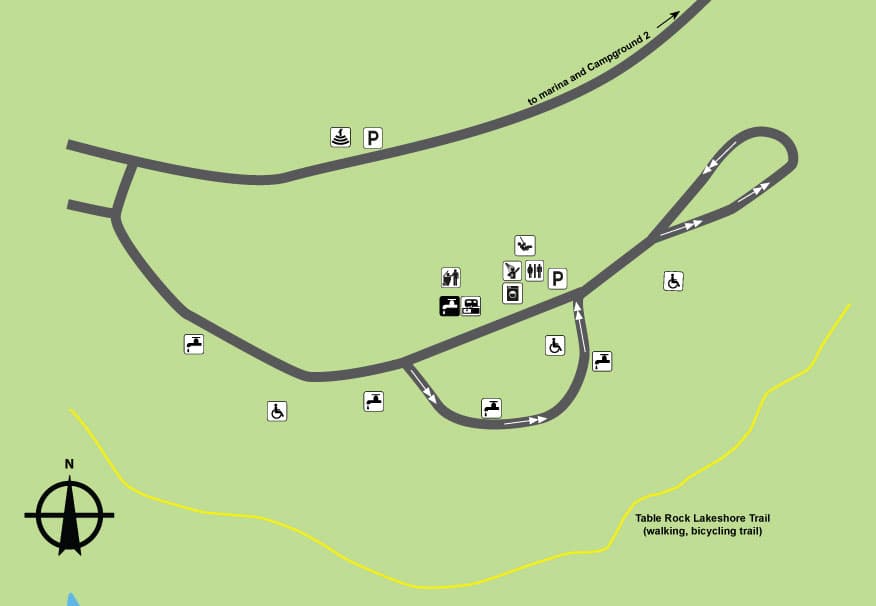 Table Rock State Park Campground 1 (Sites 100-140) in Missouri