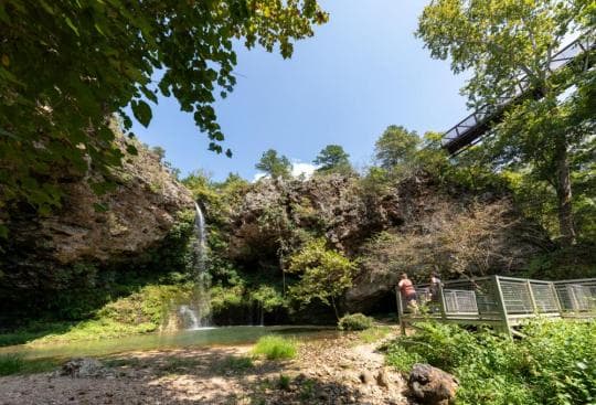 Natural Falls State Park Campground in Oklahoma